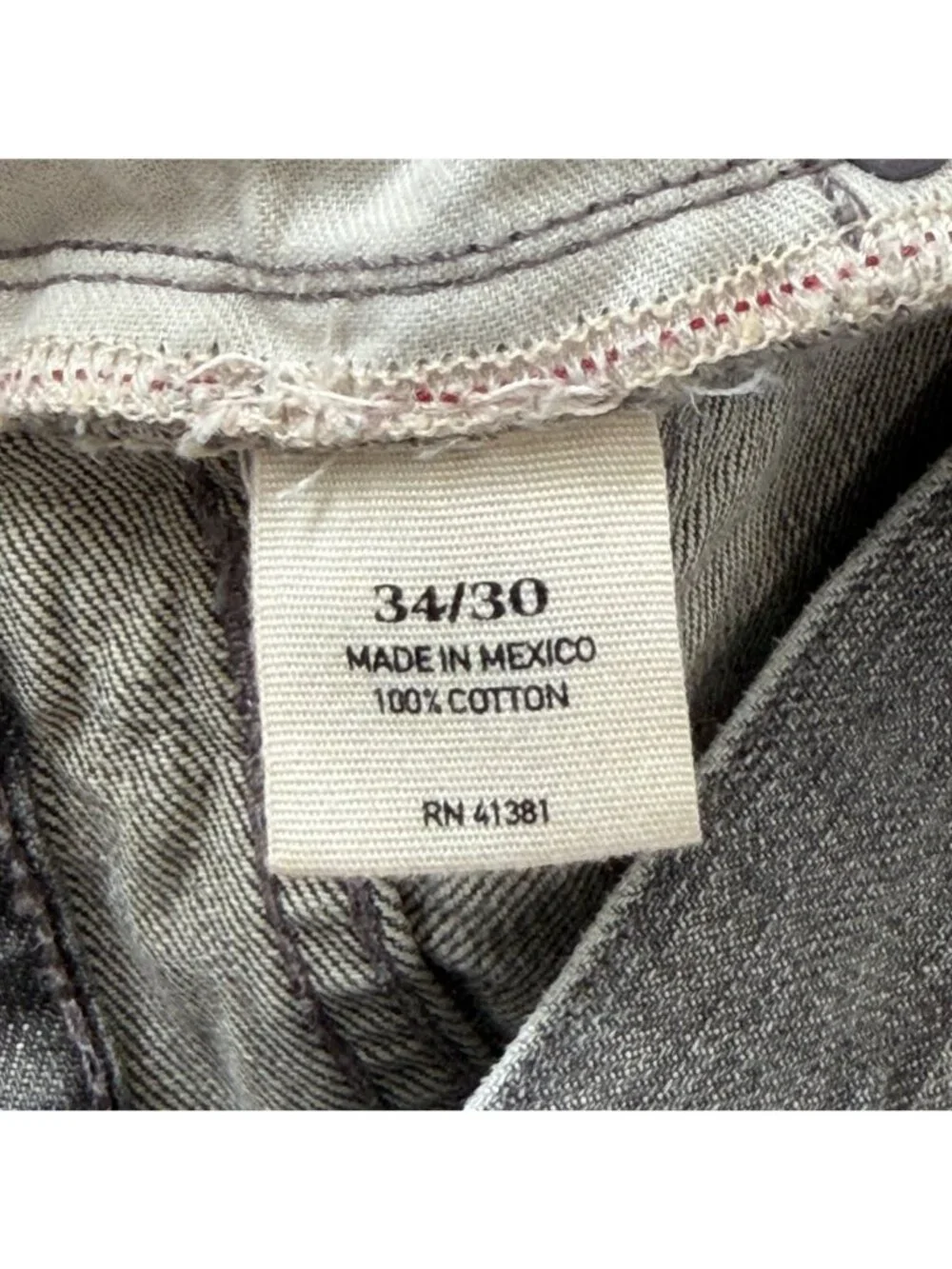 Polo Ralph Lauren Mens 34x30 Varick Slim Straight Jeans Gray Denim Button-Fly